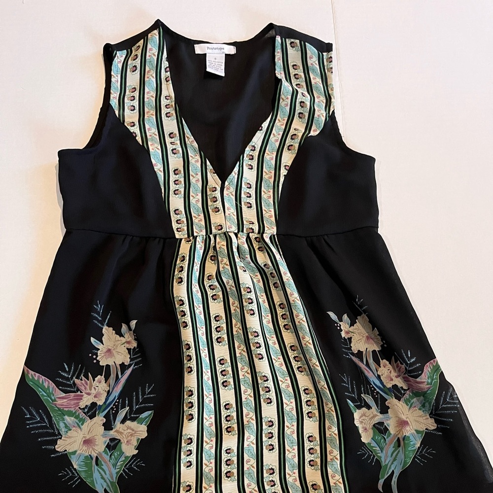 Boho Sleeveless Blouse By Prototype Size Small
